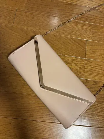 ALDO 베이지 핑크 클러치백 체인 포함