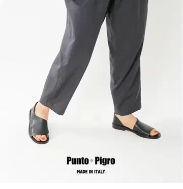 Punto Pigro (푼토 피그로) 가죽 오픈토 신발