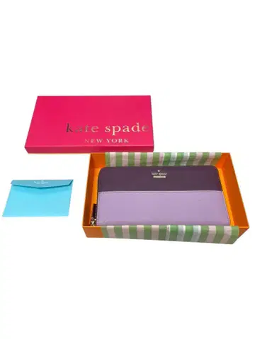 미사용 kate spade 장지갑 바이컬러