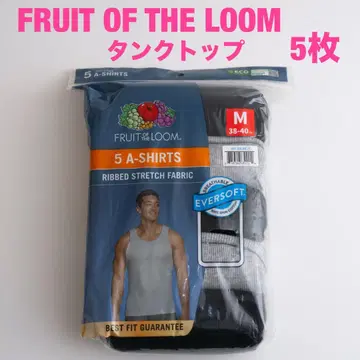 FRUIT OF THE LOOM 5 A-SHIRTS 탱크탑 M