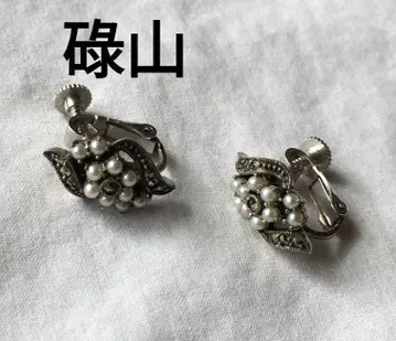 빈티지 록잔 마카사이트 실버 귀찌 SILVER 펄