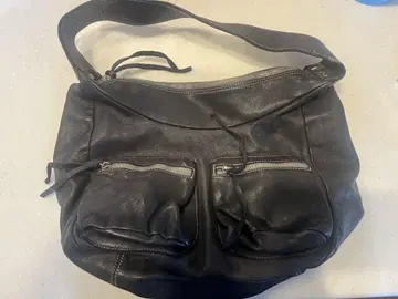 Furla 블랙 가죽 토트백