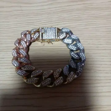 멀티 컬러 메탈 체인 팔찌