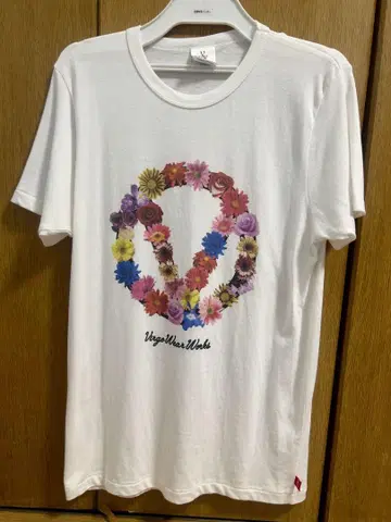 VIRGO WEAR WORKS 꽃 모티브 티셔츠 사이즈 3