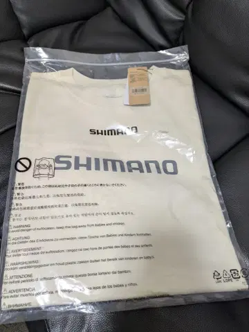 시마노 코튼 로고 티셔츠