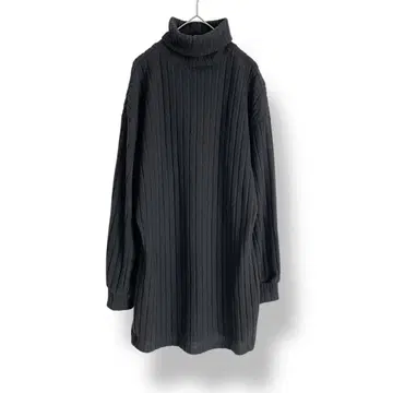 SHEIN 터틀넥 튜닉 리브 니트 블랙 검정 푹신푹신 S