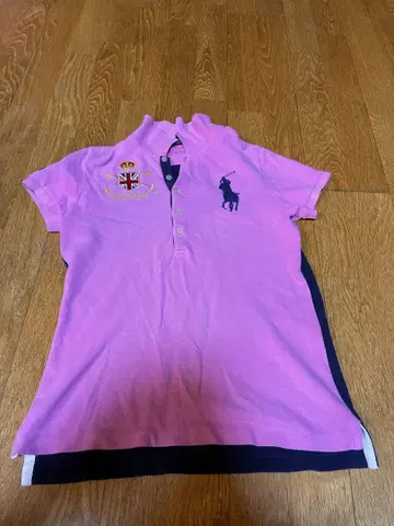 Ralph Lauren 핑크 피케 셔츠 반팔