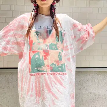 USED BADFLOWER 타이다이 티셔츠