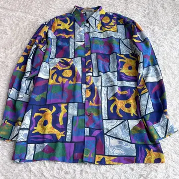 RIM ROMAN 레트로 패턴 셔츠 46 (2XL)