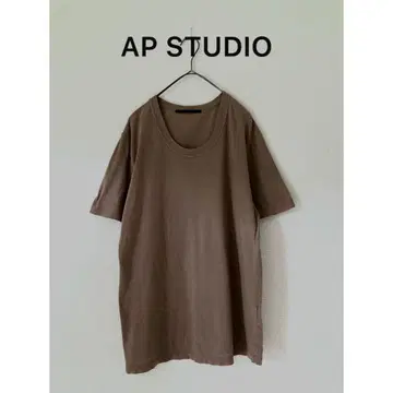 AP STUDIO 에이피 스튜디오 티셔츠 반팔 브라운 브라운