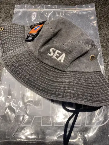 WIND AND SEA 사파리 햇 블랙
