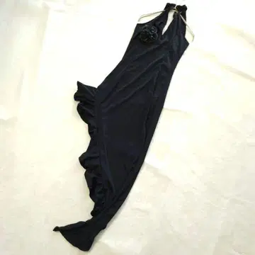 원피스 타이트 드레스 아지메 홀더 넥 블랙 표준 사이즈