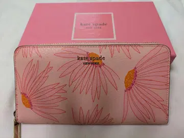 미사용 kate spade 핑크 꽃무늬 장지갑