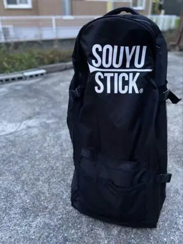 SOUYU STICK 블랙 백팩 캐스터 포함