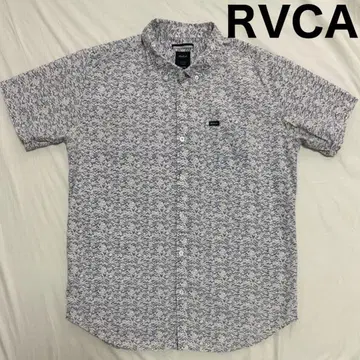 RVCA 루카 알로하 셔츠 남성용 반팔 셔츠 버튼 다운