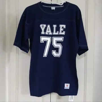 새상품 챔피온 예일 대학 풋볼 티셔츠 70년대 복각 버다그