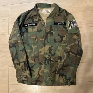 AVIREX AH MURDERZ 카모플라쥬 밀리터리 자켓 L