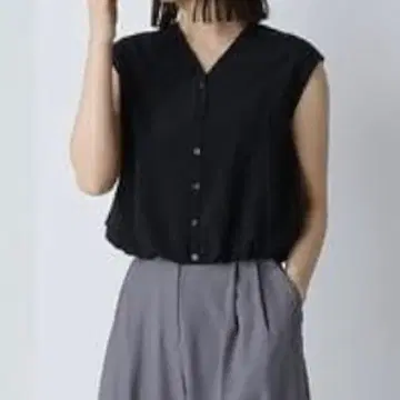NATURAL BEAUTY BASIC 벌룬 헴 블라우스