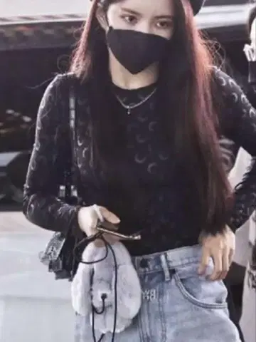 Marine Serre 마린세르 문 탑 블랙 M