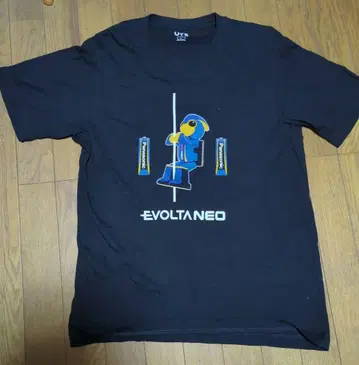 Evoltaneo 티셔츠 블랙 파나소닉 캐릭터