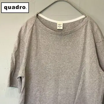 quadro 그레이 라운드넥 티셔츠 반팔 일본제 M 정도