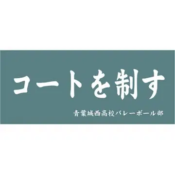 하이큐 가로막 스포츠 타월 아오바조니시 '코트를 제패하라' +