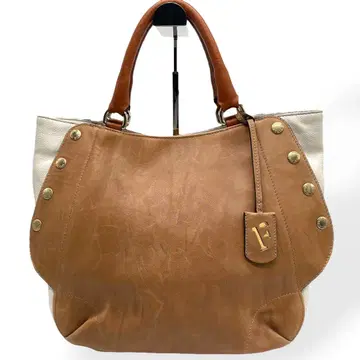 새상품급 FURLA 훌라 2way 핸드백 토트백 가죽 브라운