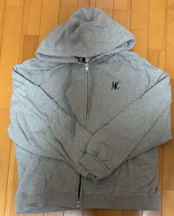 WOOALONG 우알롱 후드티 그레이