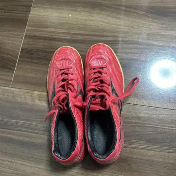 미즈노 풋살화 레드 캥거루