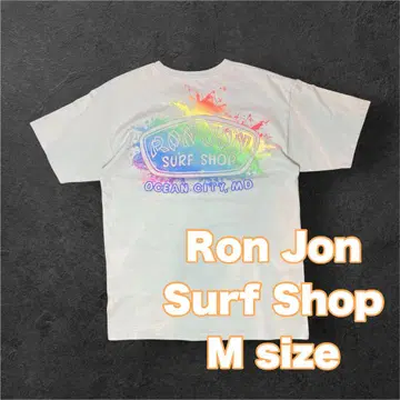 Ron Jon Surf Shop 레인보우 컬러 로고 티셔츠 M 사이즈