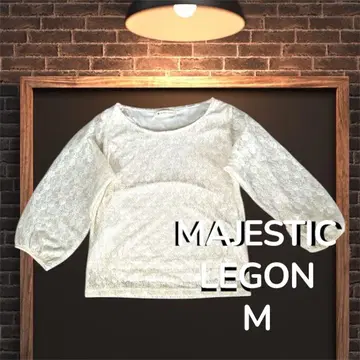 MAJESTIC LEGON 마제스틱 레곤 레이스 컷 티셔츠 M