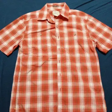 L.L.Bean 체크 무늬 반팔 셔츠 S 사이즈