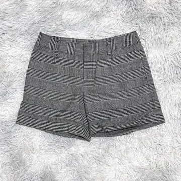 INDIVI 여성 S 체크 그레이 숏 팬츠 럭셔리 디자인