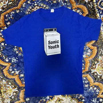 Sonic Youth 티셔츠 세탁기 파랑