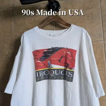 90년대 USA제 애니멀 말 스티플 체이스 티셔츠