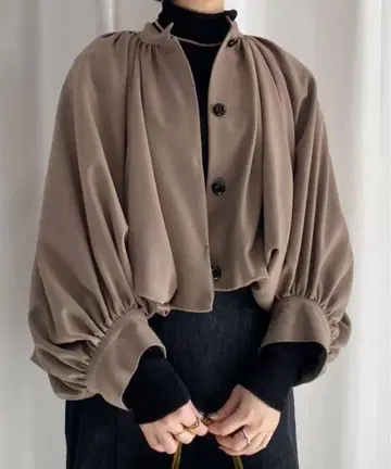 BALLOON SHORT BLOUSON 베이지 S 사이즈