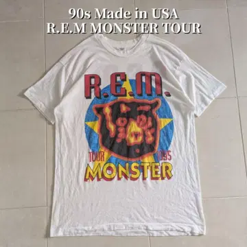 90년대 USA제 R.E.M REM 투어 밴딩 티셔츠 싱글 스티치