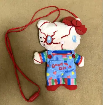 초레어 귀중한 USJ 키티 처키 콜라보 패스 케이스