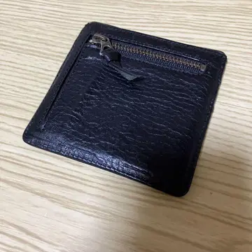 가죽 블랙 프래그먼트 케이스 미니 지갑