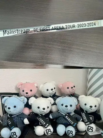 BE:FIRST 봉제 인형 곰 7명 컴프 세트 은색 테이프 2개 풀세트