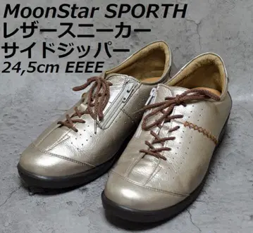 문스타 스포스 가죽 스니커즈 사이드 지퍼 24,5cm EEEE