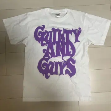 guiltyguys 티셔츠 사이즈 S 화이트 로고 퍼플