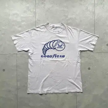 80s 헤인즈 Hanes 티셔츠 XL 윙 풋 Goodyear