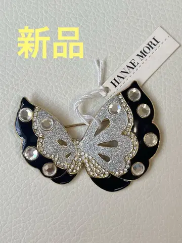 새상품 HANAE MORI 모리 히데에 나비 브로치
