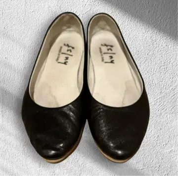 fs/ny Italy 펌프스 플랫슈즈 블랙 22.5cm