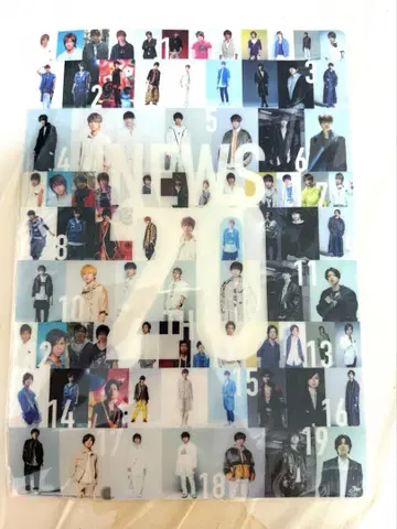 미사용 새상품 NEWS 20주년 20th 도쿄돔 수량 한정 클리어 포스터