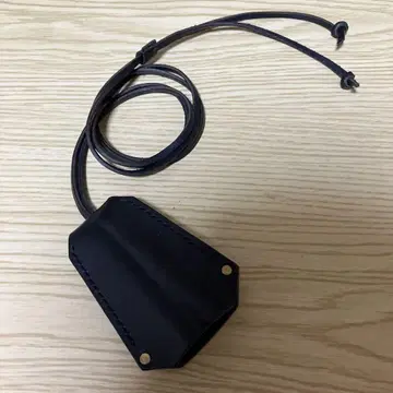 가죽 키 크로셰 (블랙) 놋쇠