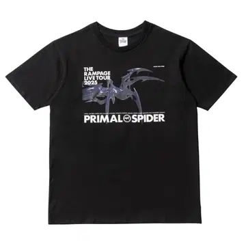 THE RAMPAGE PRIMAL SPIDER 투어 티셔츠 BLACK