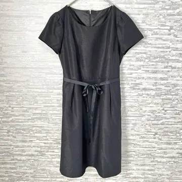 블랙 포멀 검정 원피스 11AR 광택 고급스러운 결혼식 경사