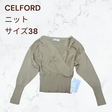 새상품 CELFORD 셀포드 카슈쿨 니트 38 베이지